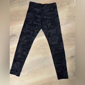 Tuff Athletics Black Camouflage Leggings